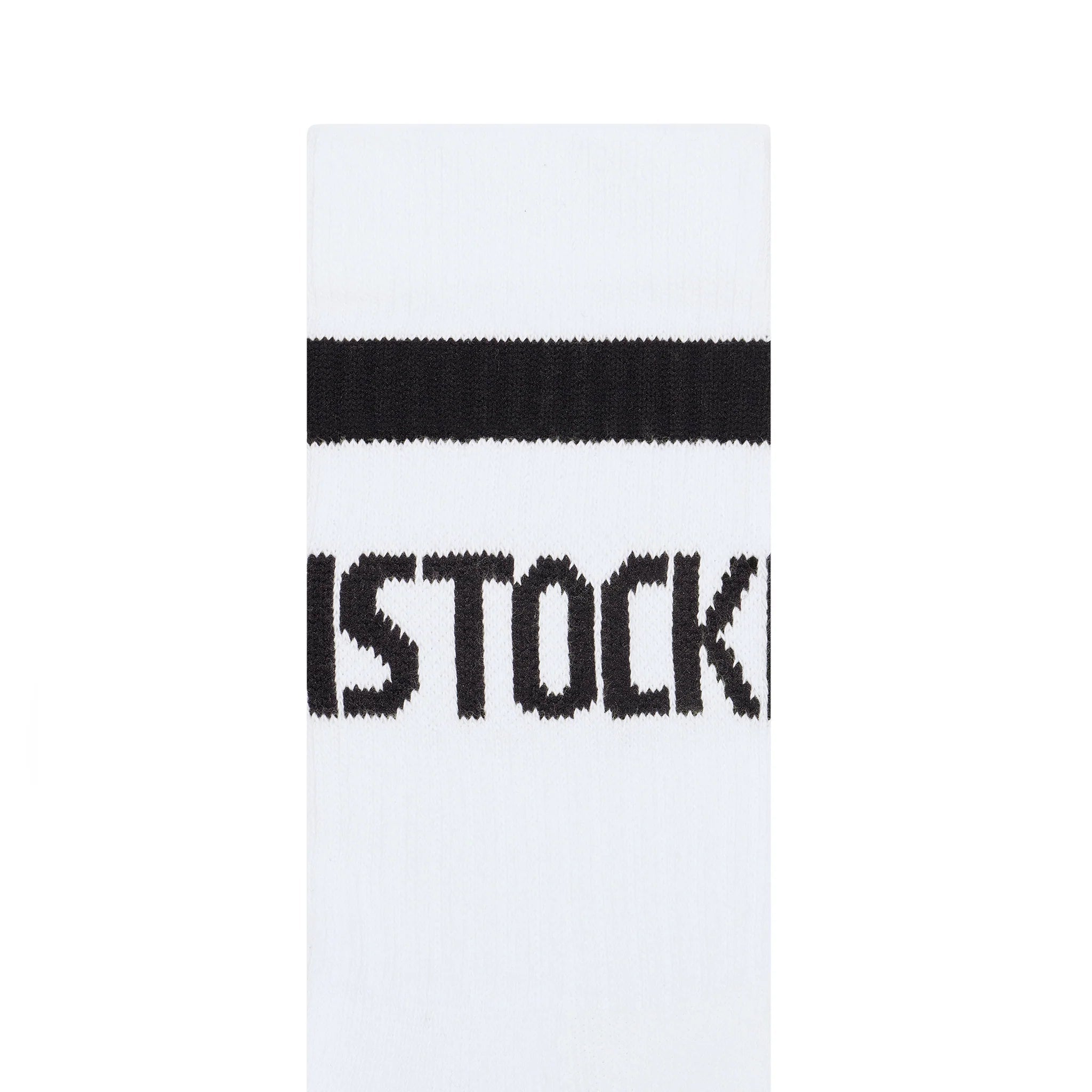 Birkenstock Cotton Crew Stripe White Black Socks - Southern Soule Designs