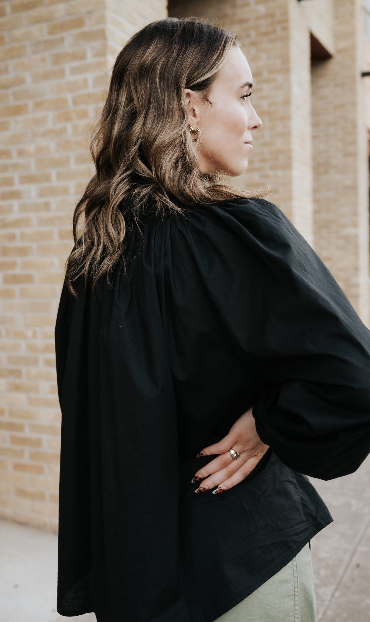 Black Benedict Top - Southern Soule Designs