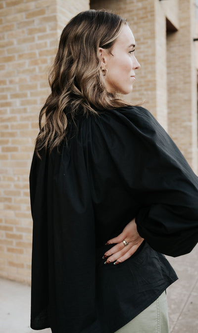 Black Benedict Top - Southern Soule Designs