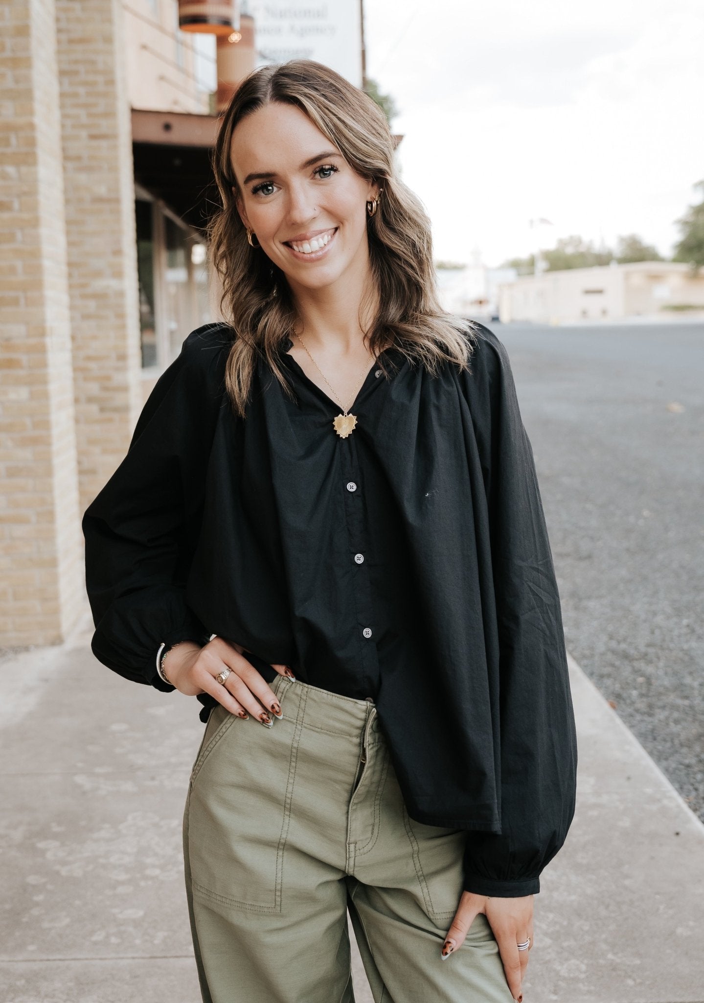 Black Benedict Top - Southern Soule Designs