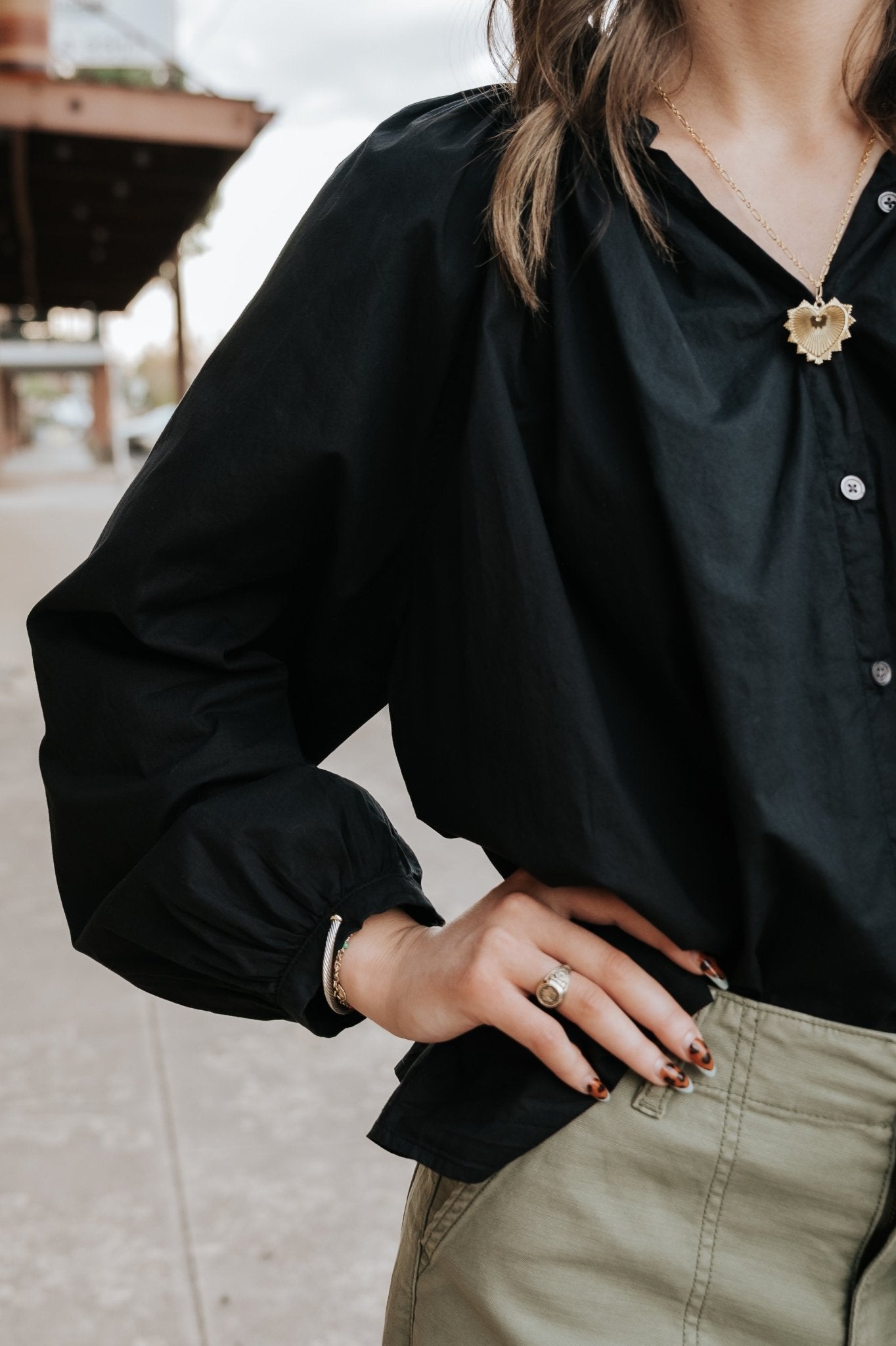 Black Benedict Top - Southern Soule Designs