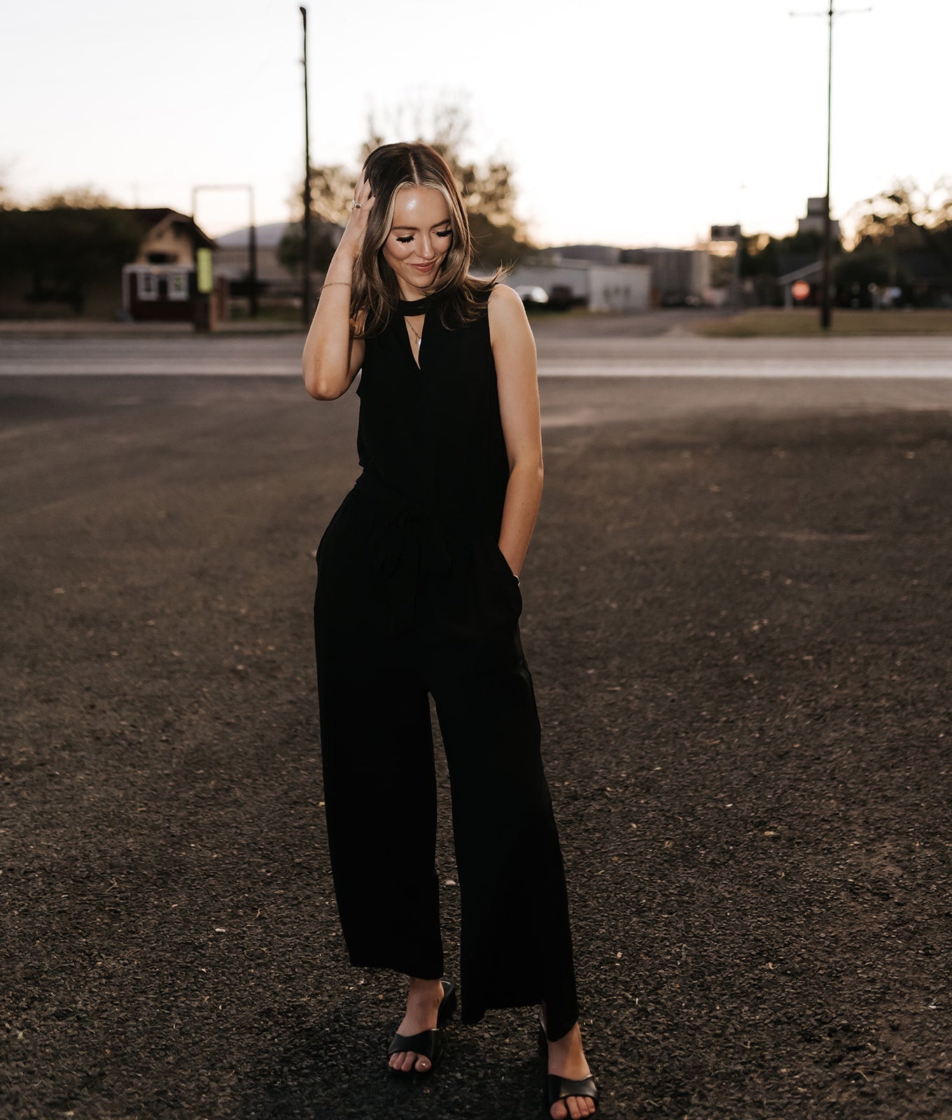 Black Bowie Jumpsuit 81450015BK - Southern Soule Designs