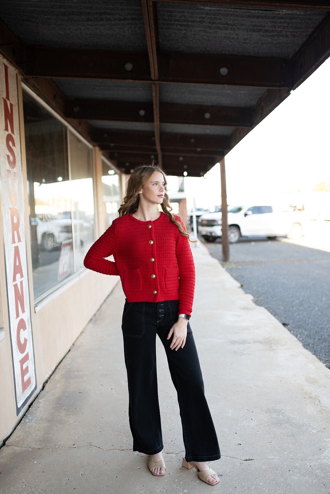 Black Button Down Slim Wide Jean BP513J - Southern Soule Designs