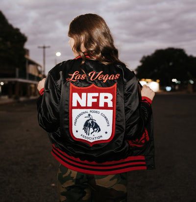 Black Classic NFR Bomber - Southern Soule Designs
