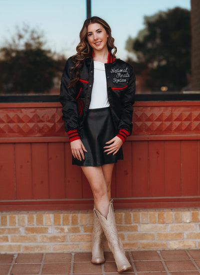 Black Classic NFR Bomber - Southern Soule Designs
