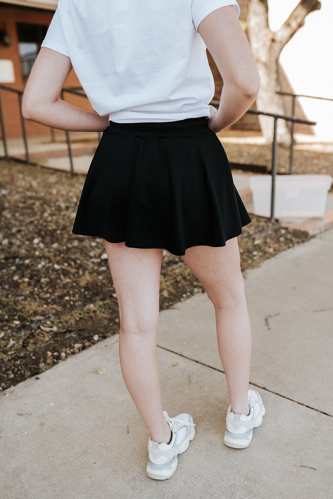 Black French Terry Layered Mini Skirt IP1471 - Southern Soule Designs