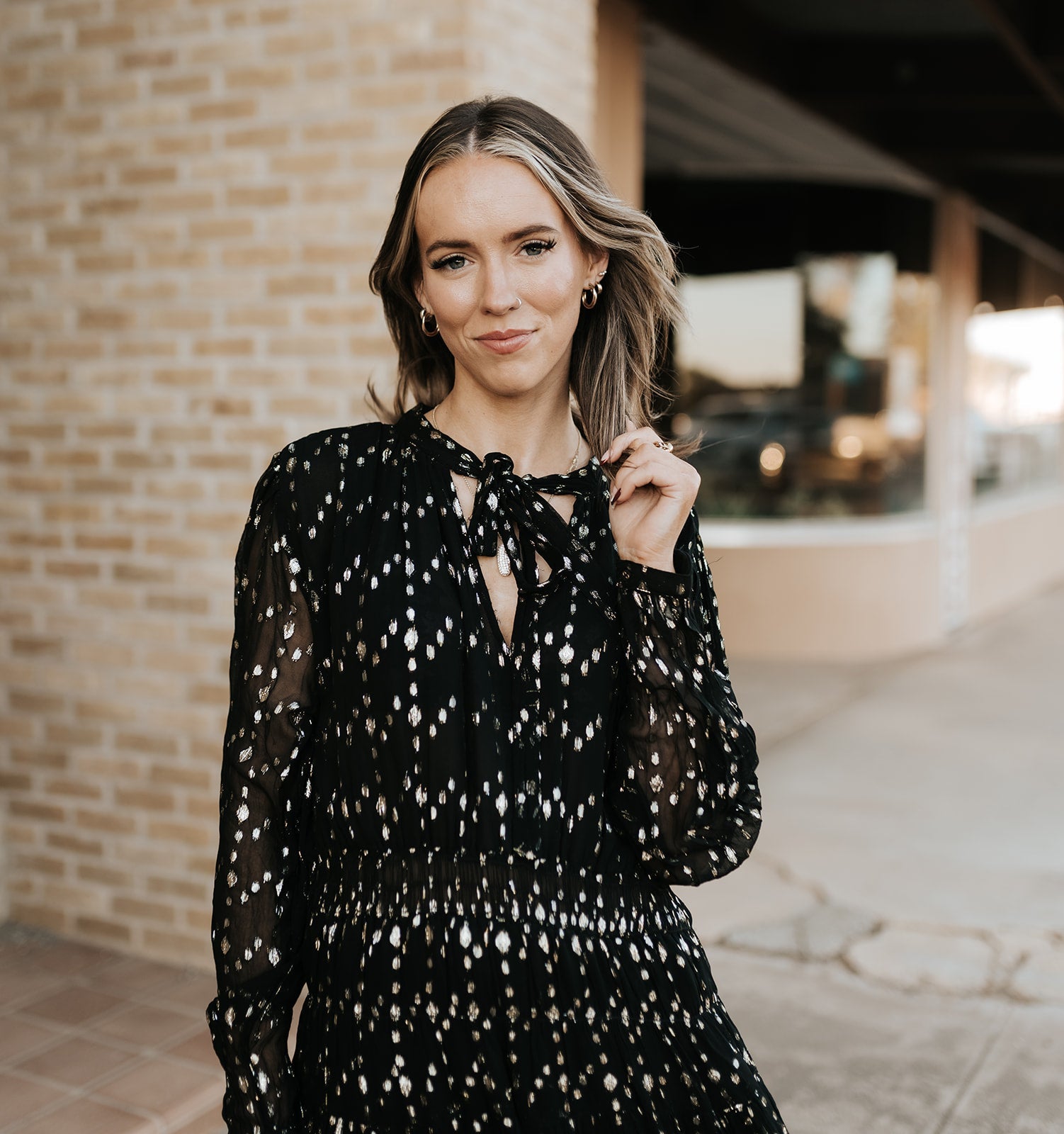 Black Geo Print Maxi Dress CFJ50310 - Southern Soule Designs
