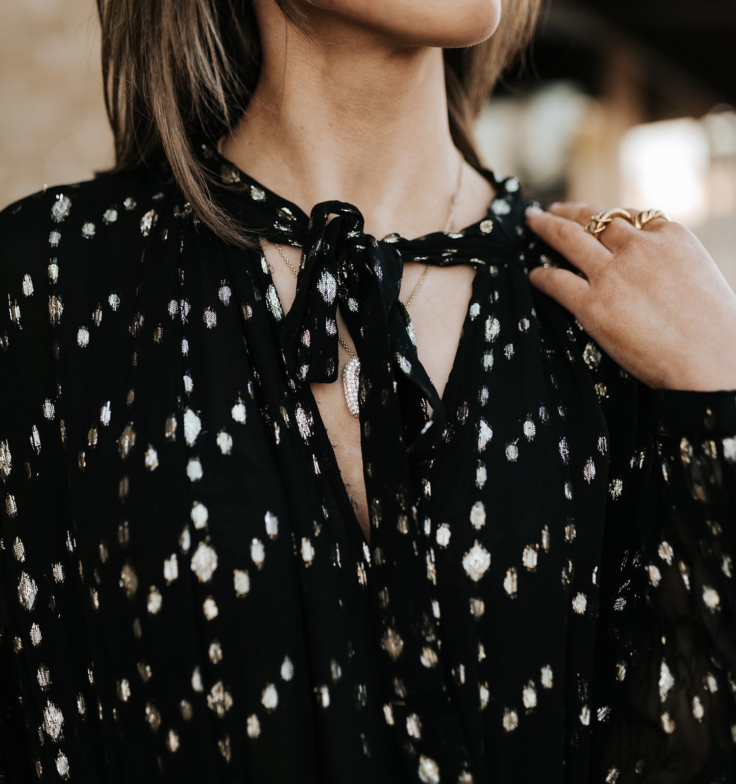 Black Geo Print Maxi Dress CFJ50310 - Southern Soule Designs