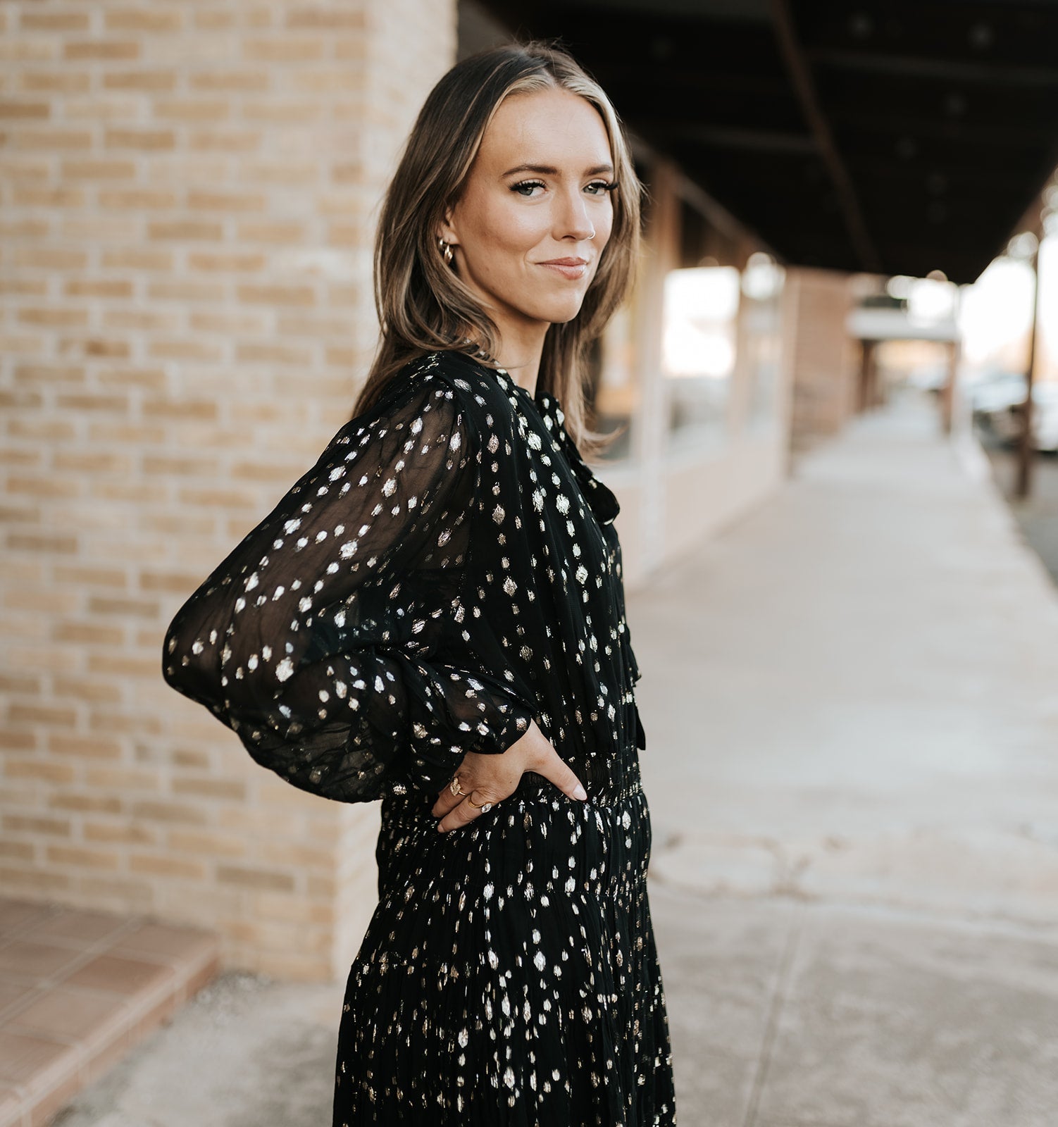 Black Geo Print Maxi Dress CFJ50310 - Southern Soule Designs