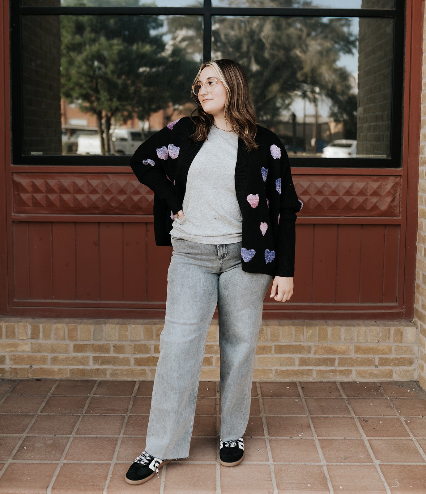Black Heart Cardigan MSW10290 - Southern Soule Designs