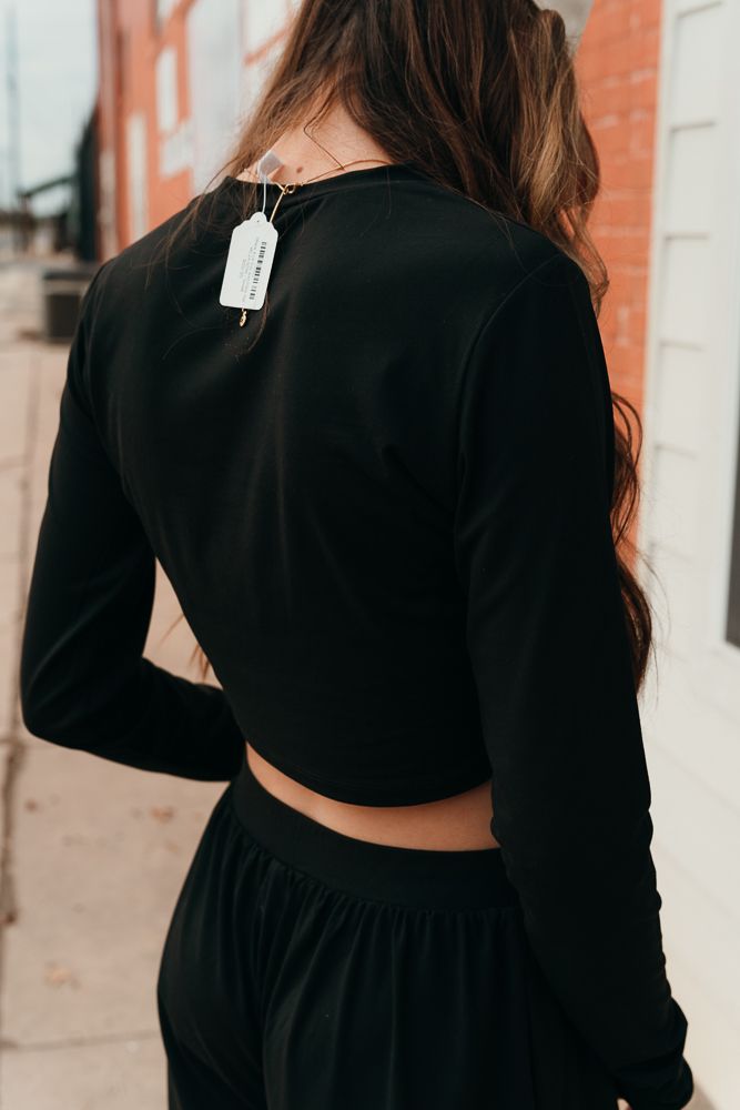 Black Knit Top and Pant Set WL24 - 9294 - Southern Soule Designs