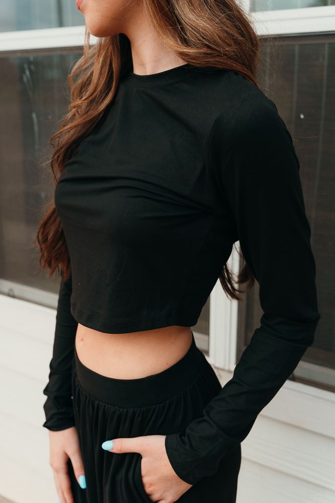 Black Knit Top and Pant Set WL24 - 9294 - Southern Soule Designs