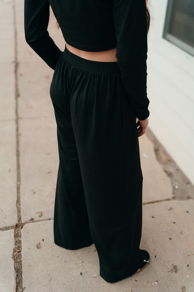 Black Knit Top and Pant Set WL24 - 9294 - Southern Soule Designs