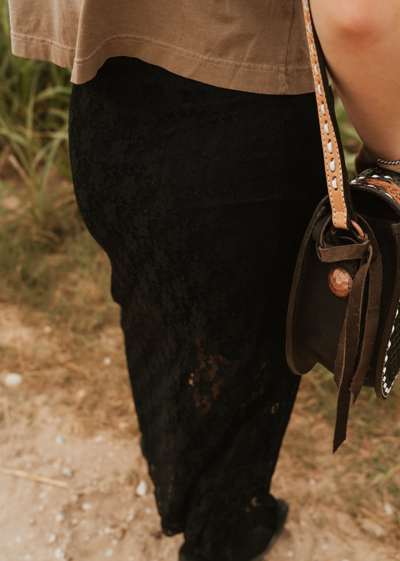 Black Lace Maxi Skirt TBS13804 - Southern Soule Designs