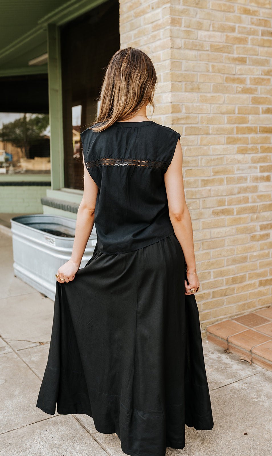 Black Lace Sleeveless Top VCR11647 - Southern Soule Designs