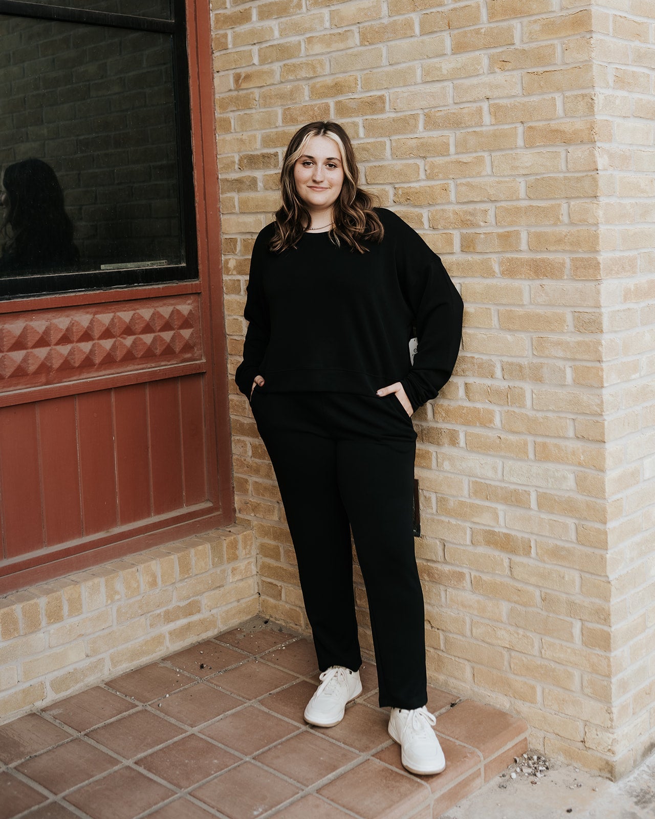 Black Laguna Dropped Shoulder Sweatshirt KT5296 - Southern Soule Designs