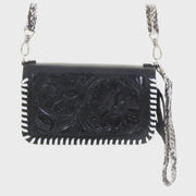 Black Leather Clutch Organizer CO224 - Southern Soule Designs