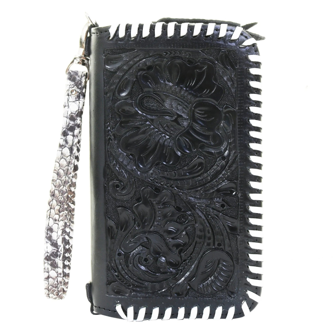 Black Leather Clutch Organizer CO224 - Southern Soule Designs