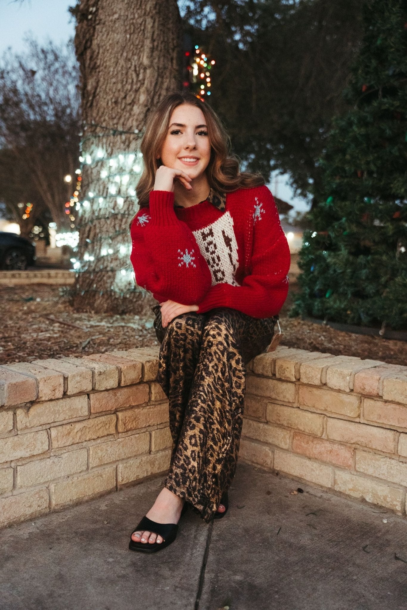 Black Leopard Metalic Drawstring Pants BRP3275 - 1 - Southern Soule Designs