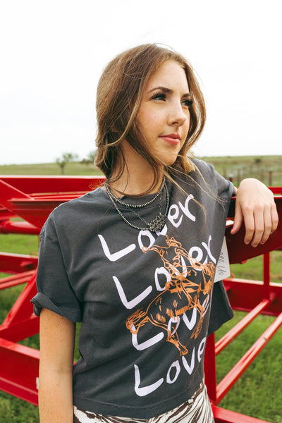 Black Lover Cropped Tee 10029 - S134 - Southern Soule Designs