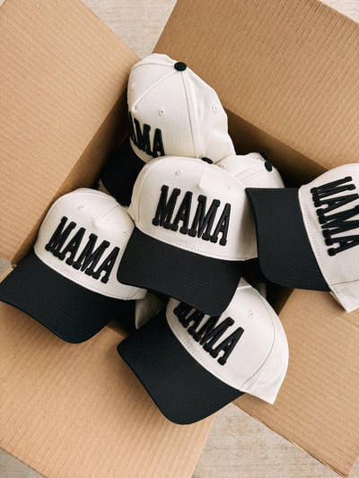 Black Mama Puff Trucker Hat - Southern Soule Designs