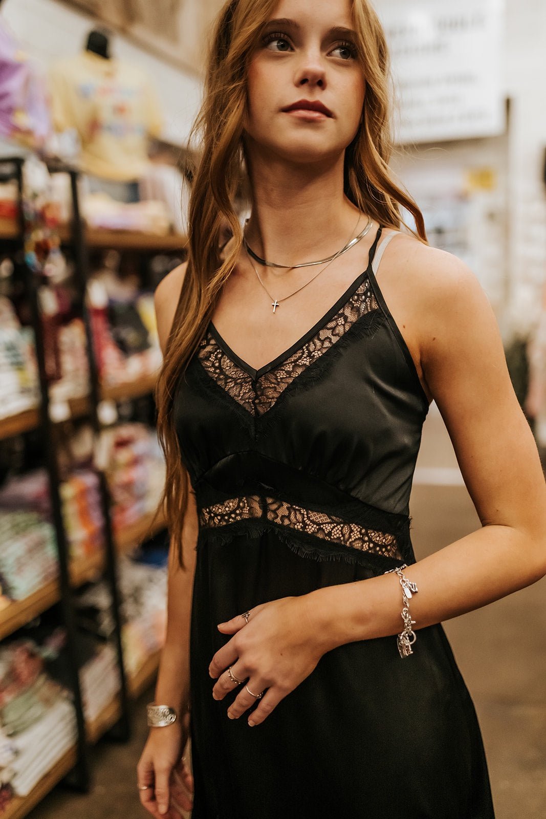 Black Maxi Lace Dress SL50305 - Southern Soule Designs