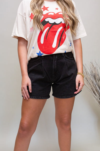 Black Pleated Shorts - Southern Soule Designs