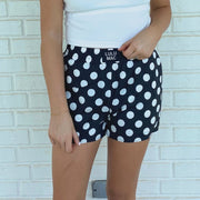 Black Polka Dot Shorts - Southern Soule Designs
