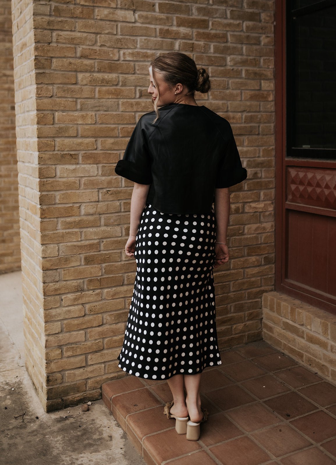 Black Polka Dot Skirt TBS14115 - Southern Soule Designs