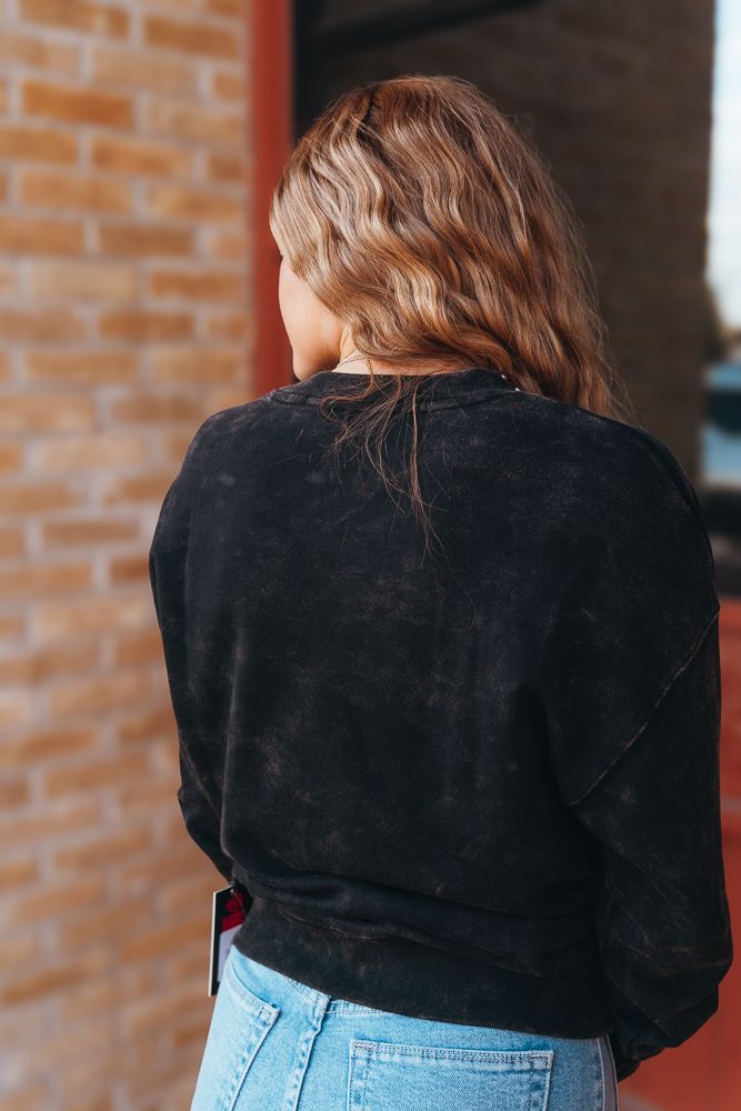 Black Pullover with Studs BW91T05265 - Southern Soule Designs