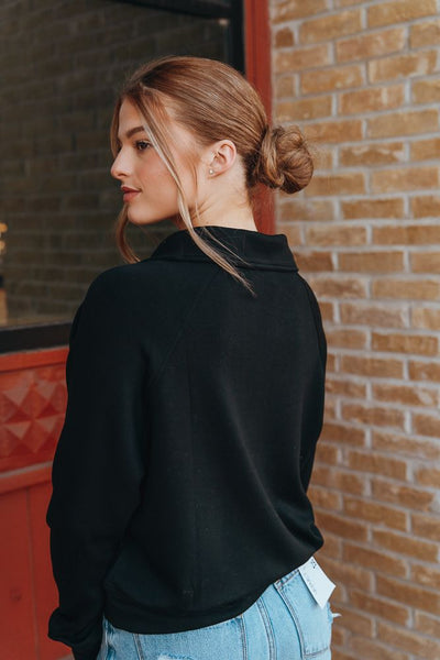 Black Quarter - Zip Sweatshirt DZ24E543 - Southern Soule Designs