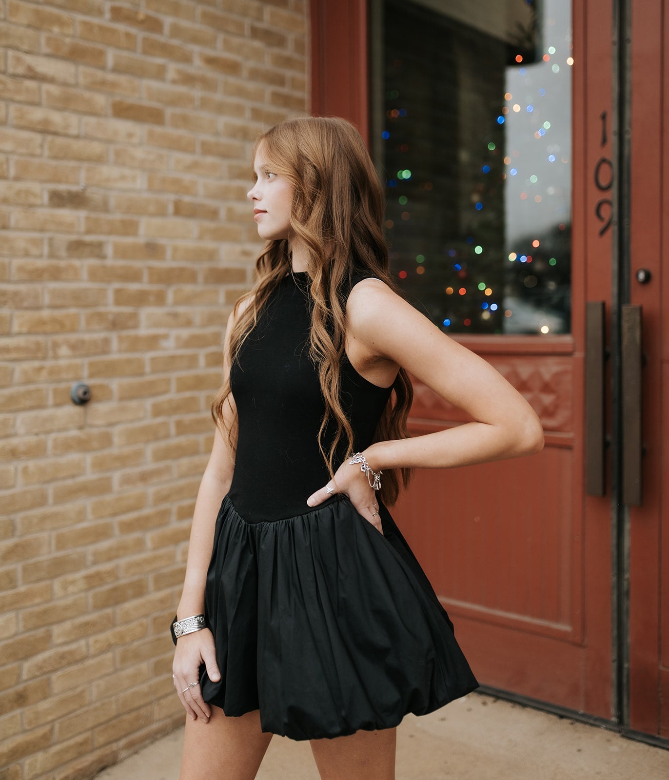 Black Rita Mini Dress S2030D - 1 - Southern Soule Designs