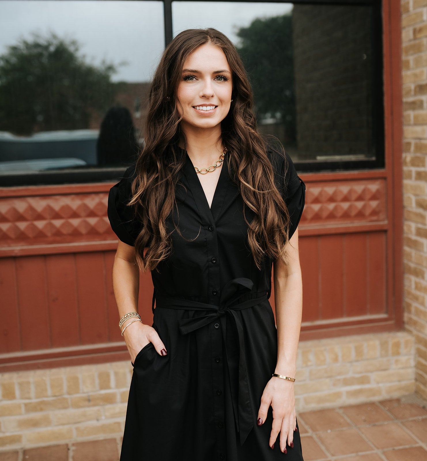Black Short Sleeve Midi Dress PL50104 - Southern Soule Designs