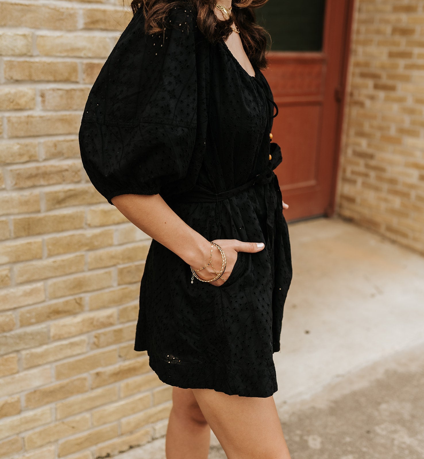 Black Short Sleeve Romper EL7348 - Southern Soule Designs