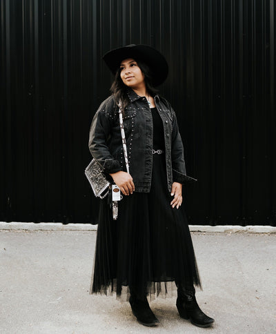 Black Tank Tulle Maxi Dress TUK50055 - Southern Soule Designs