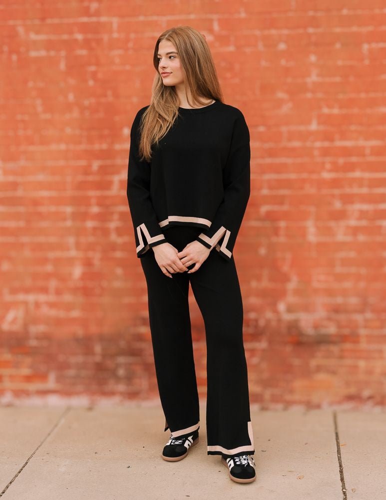 Black Taupe Sweater ILS4205 - Southern Soule Designs