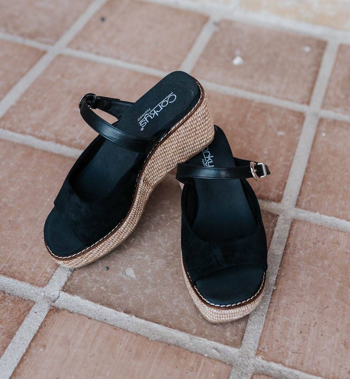 Black Treat Yourself Wedge - Southern Soule Designs