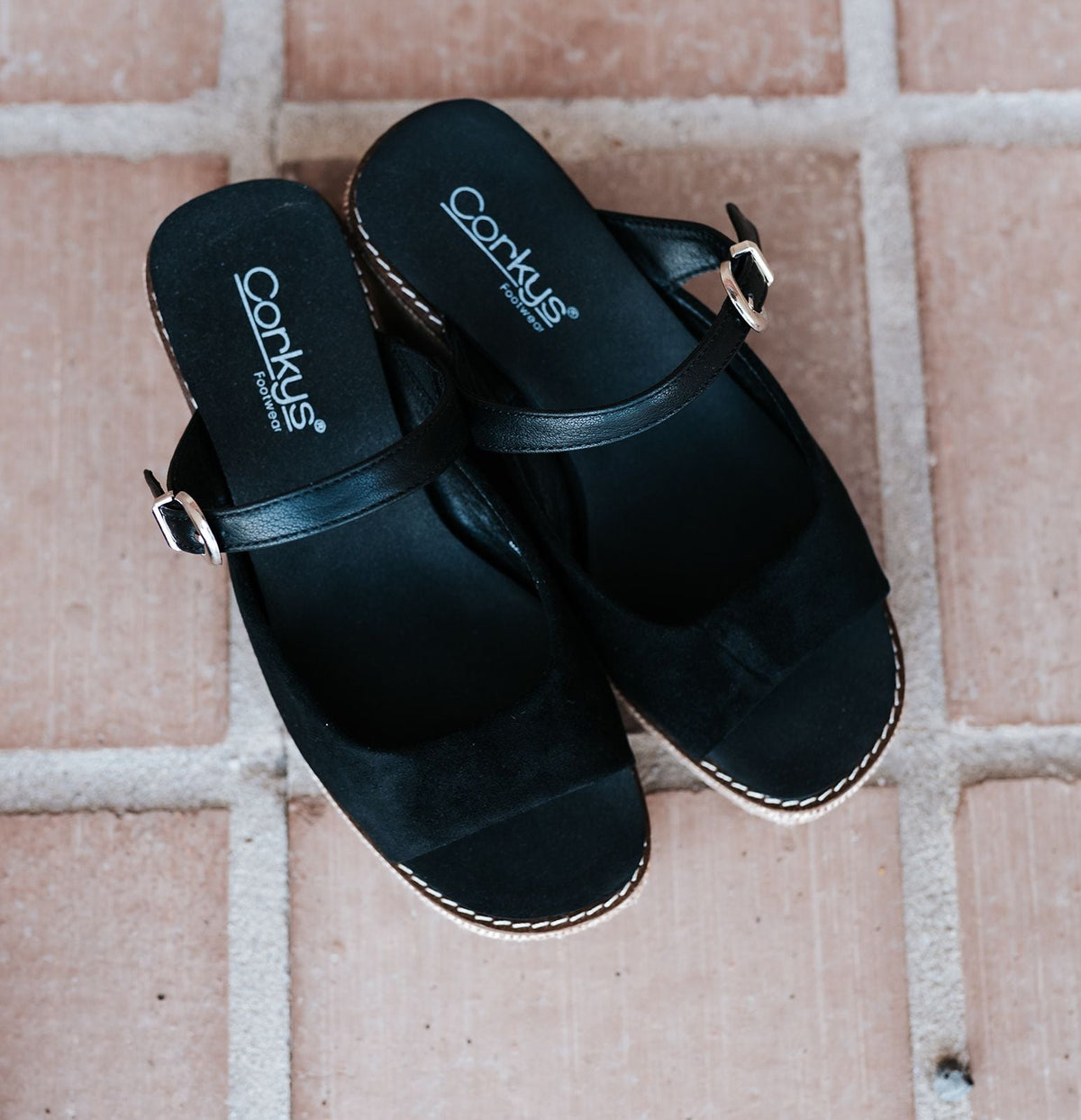 Black Treat Yourself Wedge - Southern Soule Designs