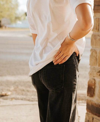 Black Ultra Wide Leg Jean - Southern Soule Designs