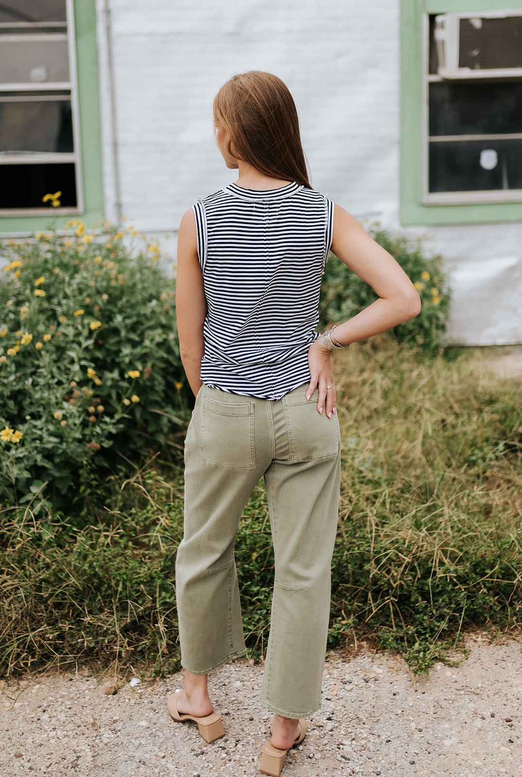 Black/White Stripe Zo Tee - Southern Soule Designs