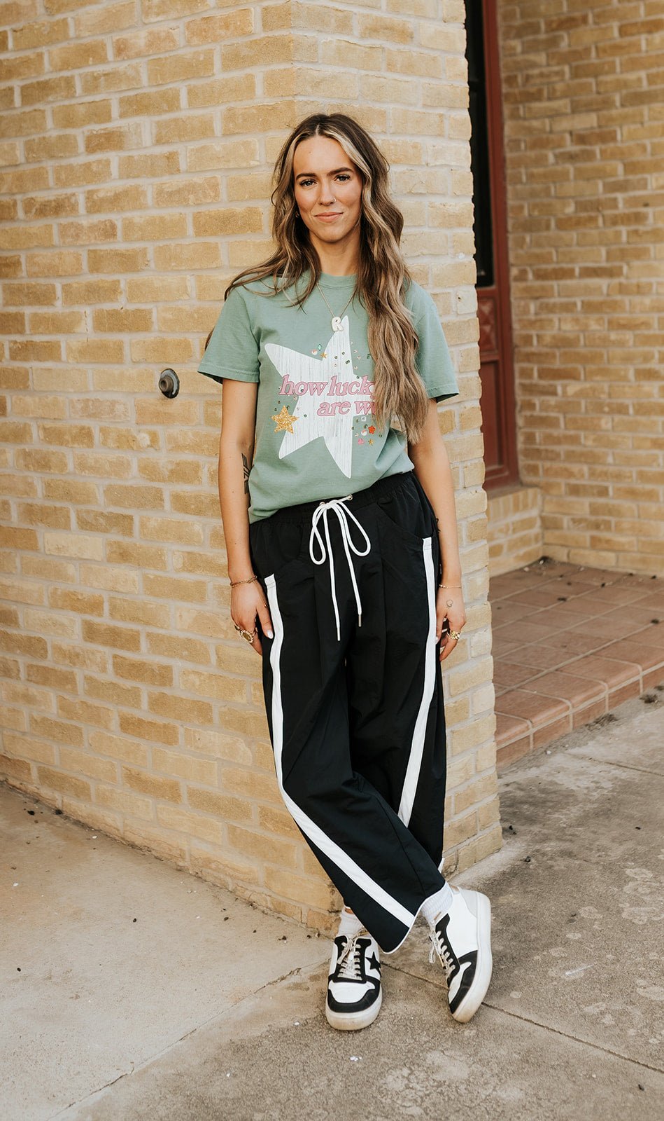 Black/White Windbreaker Pants IP5540 - Southern Soule Designs