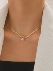 Blanc CZ Snake Chain Necklace - Southern Soule Designs