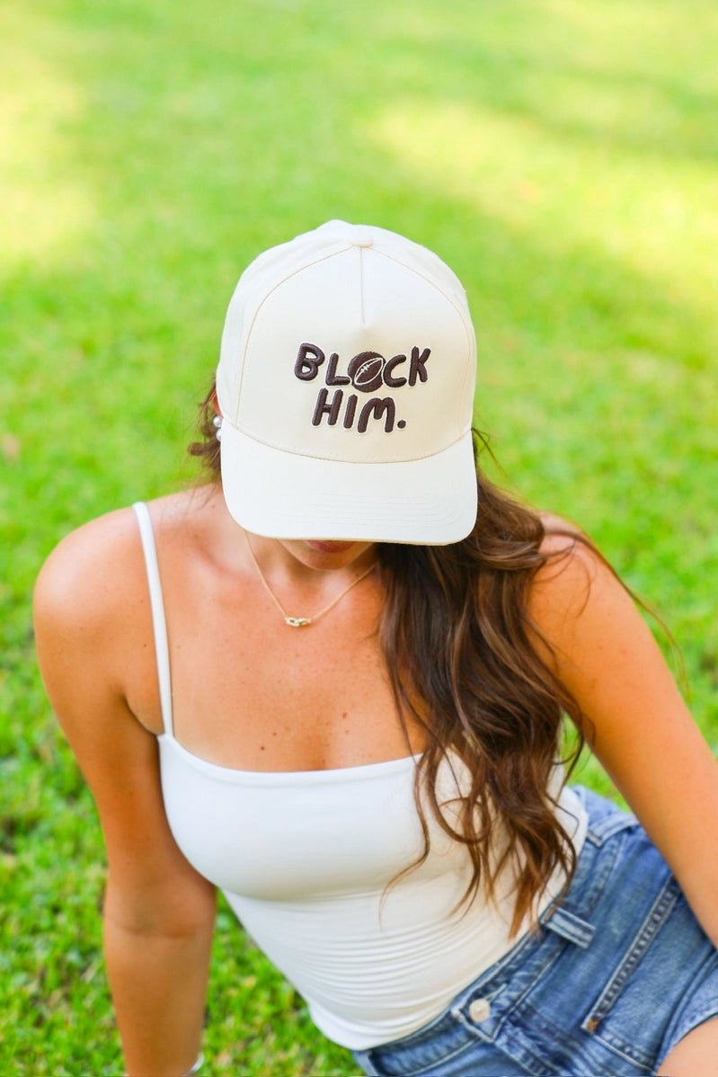 Block Him Canvas Trucker Cap - Southern Soule Designs