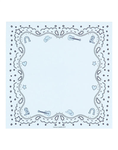 Blue Bandana Western Notepad - Southern Soule Designs
