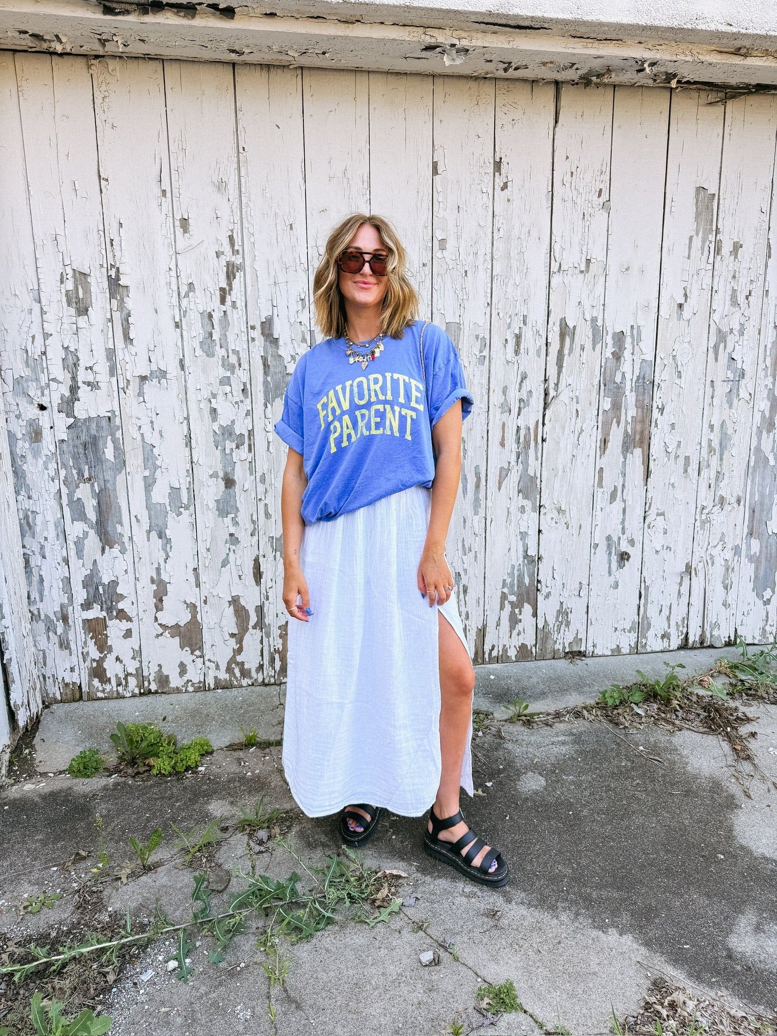Blue Favorite Parent Tee - Southern Soule Designs