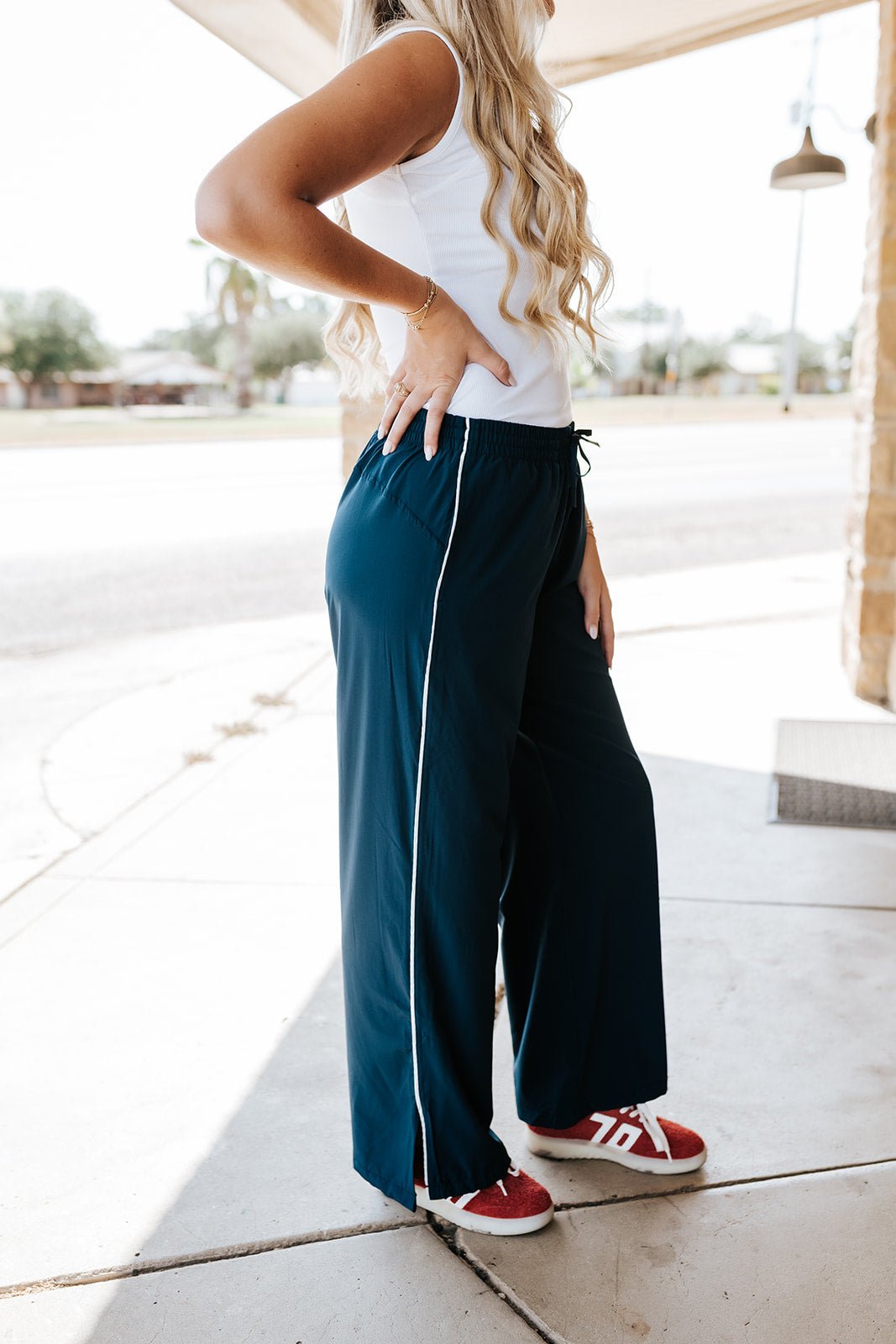 Blue Finish Line Track Pants AP7719 - Southern Soule Designs