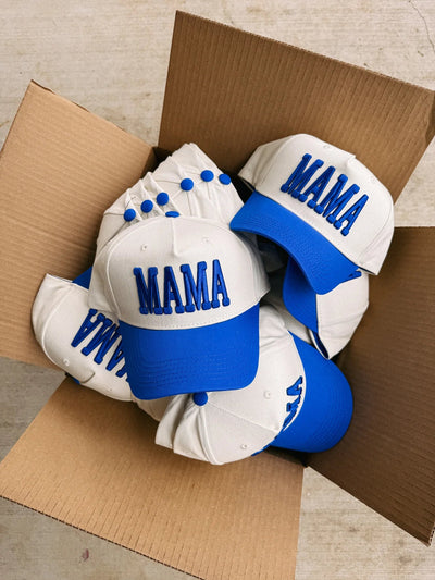 Blue Mama Puff Trucker Hat - Southern Soule Designs