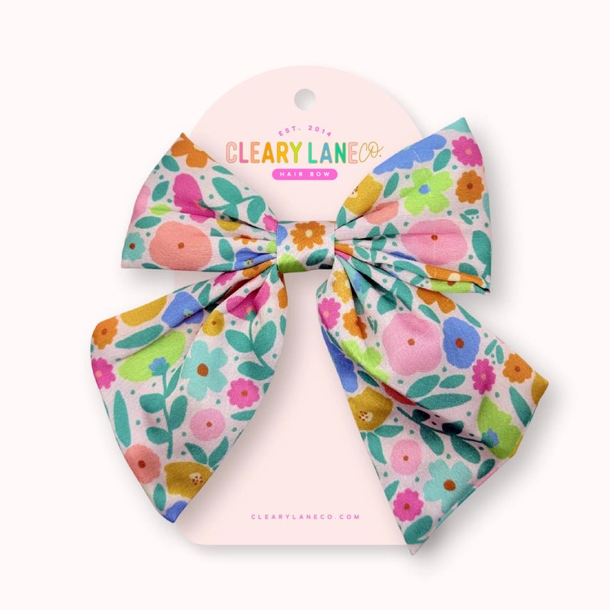Blush Hair Bow - Southern Soule Designs