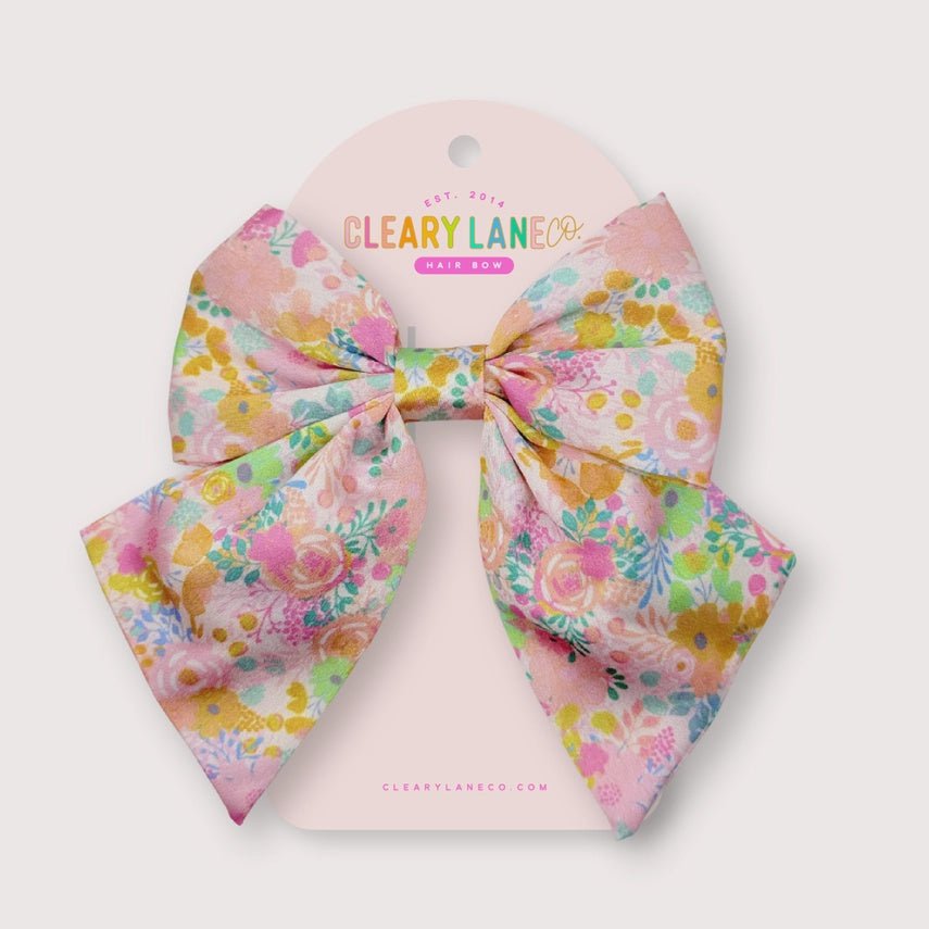 Blush Hair Bow - Southern Soule Designs