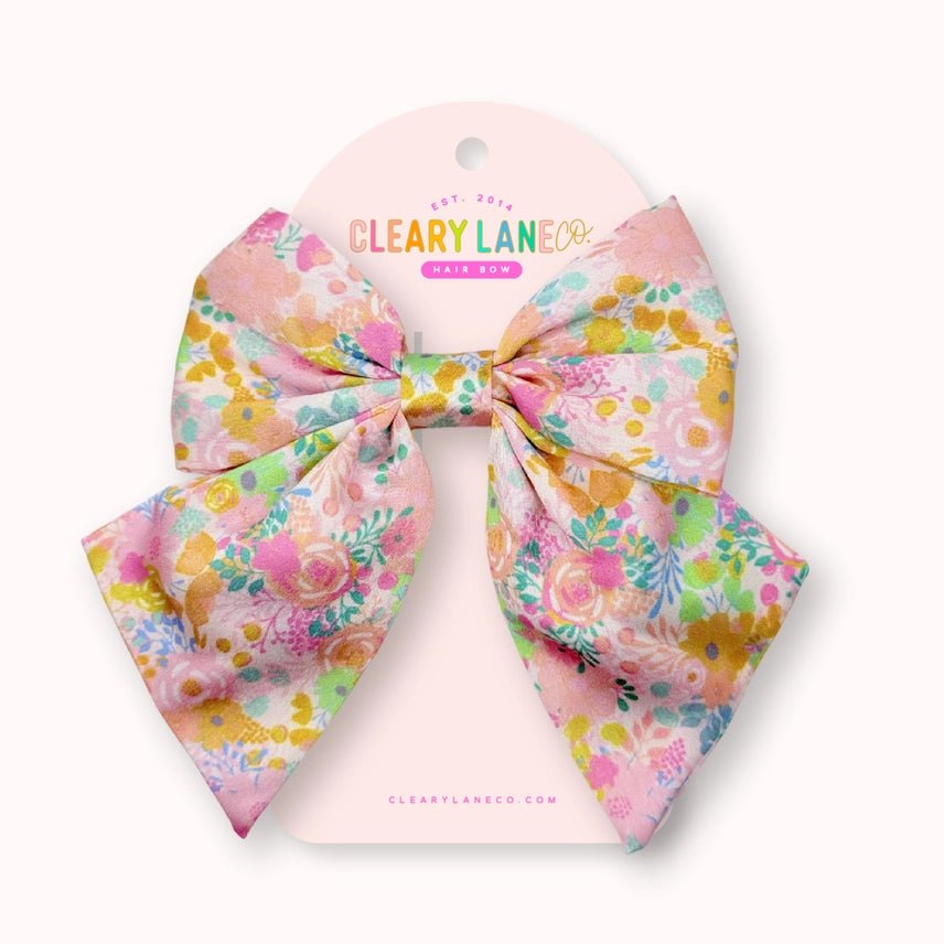 Blush Hair Bow - Southern Soule Designs